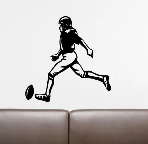 Football Player Sticker Sports Rugby Decal Posters Vinyl Wall Decals Pegatina Quadro Parede Decor Mural | Дом и сад