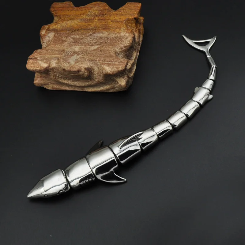 Хип панк готический крутой браслет Акула стальная глазурь мужские браслеты