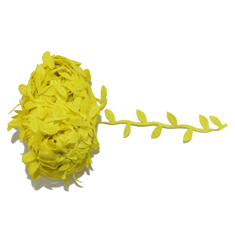Недорогие искусственные шелковые листья 5 метров цветок для свадебного