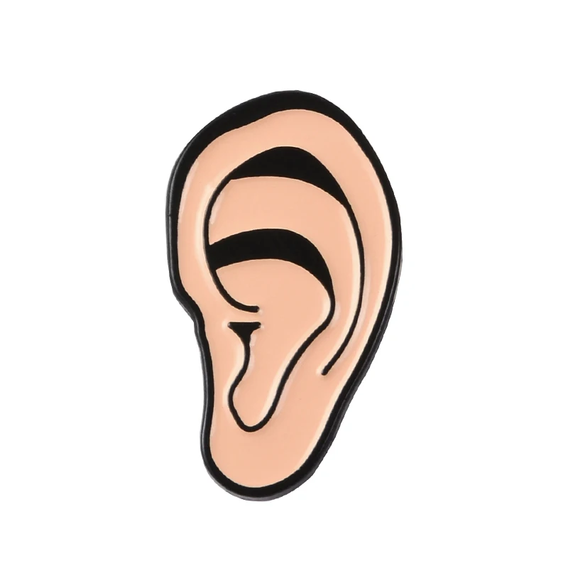 Ear Vincent van Gogh& Ear эмалированный штифт старинный художник броши значки нагрудные знаки шляпа рюкзак пальто воротник ювелирные изделия подарок - Окраска металла: Ear