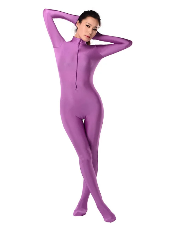 BetterParty Фиолетовый спандекс лайкра унисекс костюм кошки Zentai облегающий боди|zentai