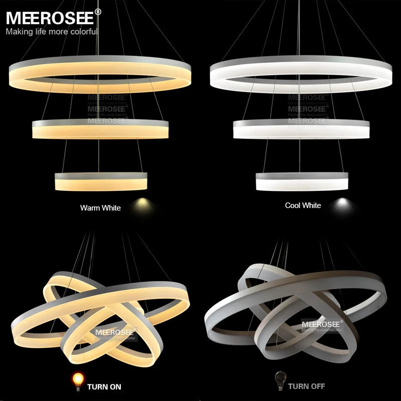 Светодиодная люстра светильник в виде кольца современная светодиодная