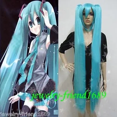 Горячая жаропрочных Партия волос&gt&gt&gt Новый косплей Довольно Хацунэ Мику воды