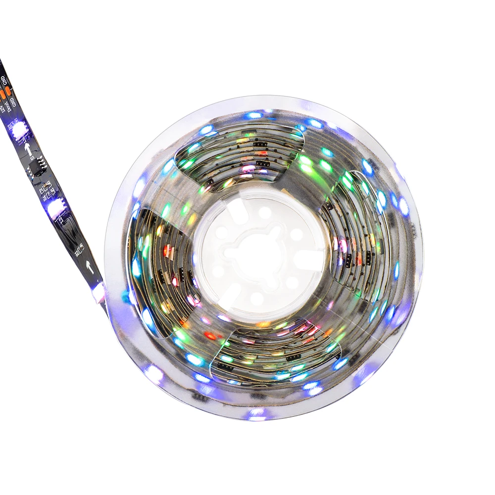 Светодиодный индивидуально адресуемый RGB светильник/лента 5M WS 2811 30 s/M + 21 ключ