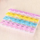 Контейнер для хранения лекарств Joylife, контейнер-диспенсер на 7 дней для таблеток 4 ряда, 28 квадратов