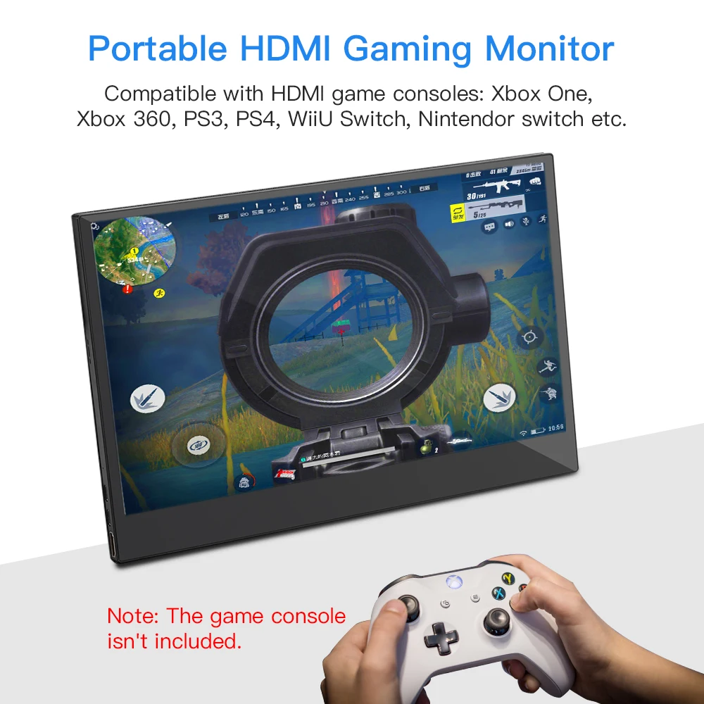 Eyoyo 13," lcd Портативный 1920x1080 ips игровой монитор, совместимый с игровыми консолями PS3 Переключатель HDMI монитор ПК экран