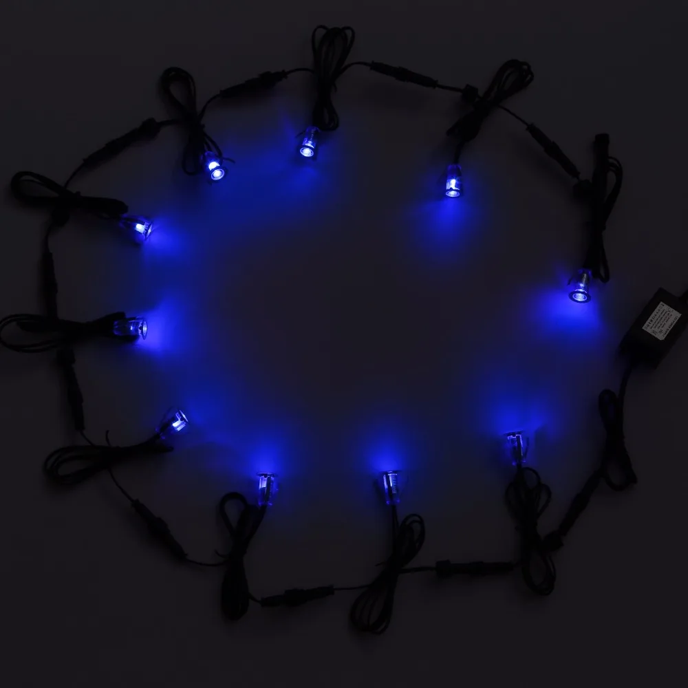 Porches Decks Decorative Outdoor Light Fixtures Recessed Wall Spotlight 12V IP67 Waterproof Uplight Lighting 20pcs/set B111-20