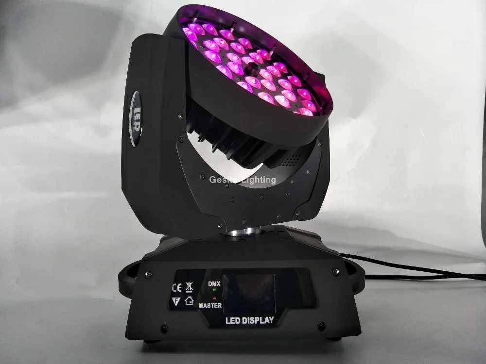 8 шт./лот dj оборудование 36x15 Вт zoom wash led rgbwa moving head light 5in1 цвет мыть heads|Эффект