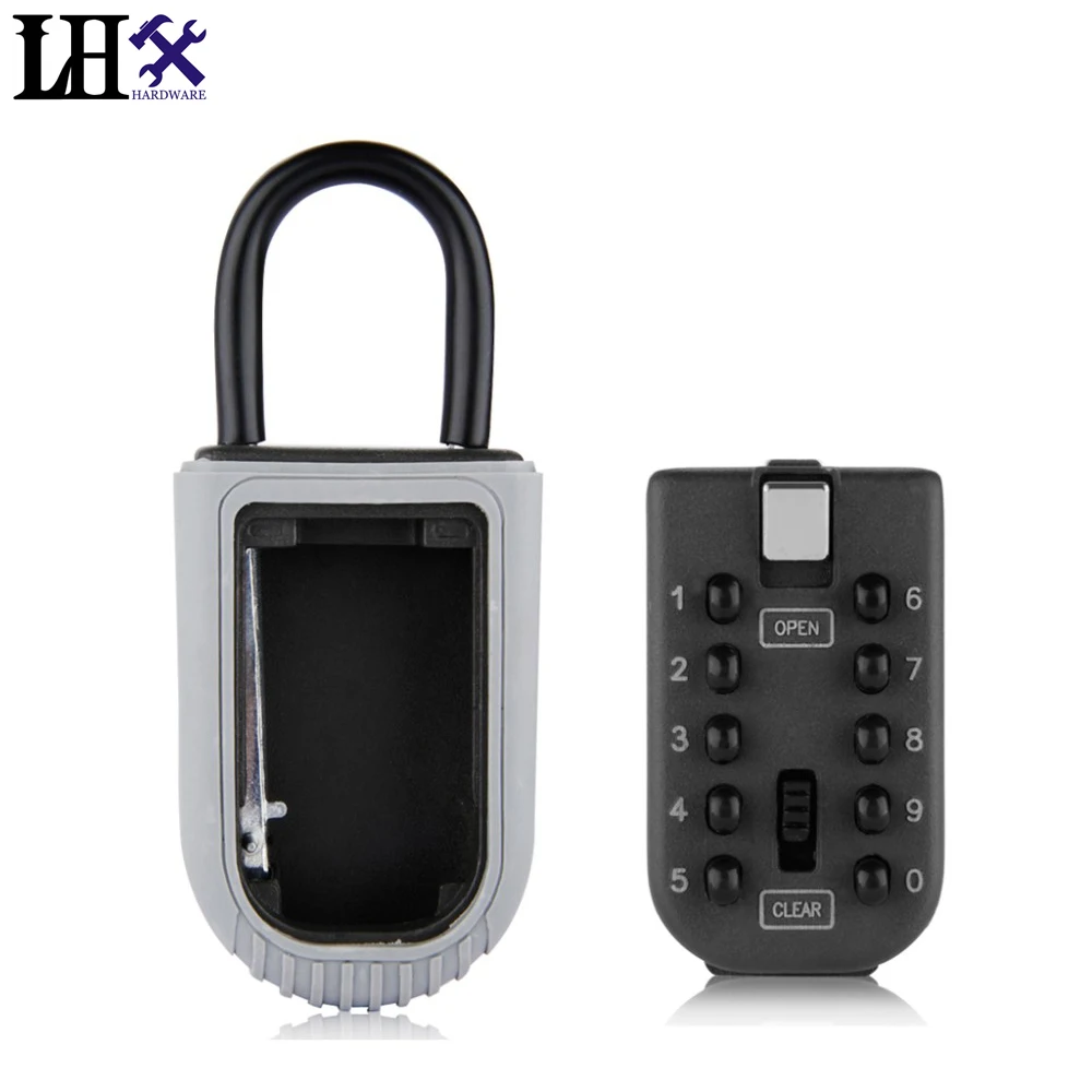 Металлическая настенная коробка для хранения ключей сейф с замком и крепежными