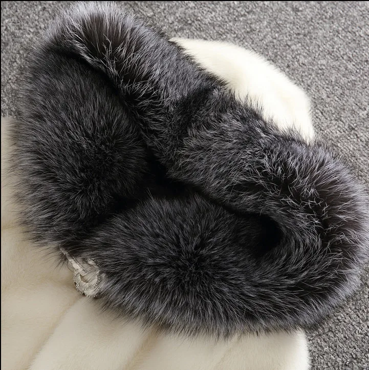 

Plus Size 4XL Luxury Women's Winter Coat Of Faux Fur Coats Hat Fur Jacket Winter Women Speaker Sleeve Especially Female Fur Coat