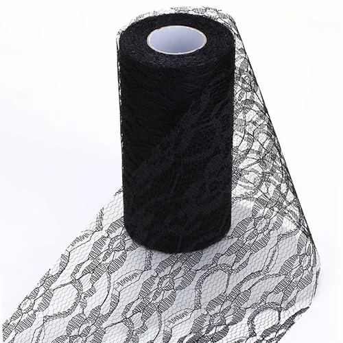 25 Ярдов Старинные Кружева Ролл Тюль Створки Стул Катушка Туту Юбка Свадьба Декор