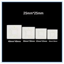 Кабельные стяжки крепления 50 шт. белый кабель 25mmX25mm