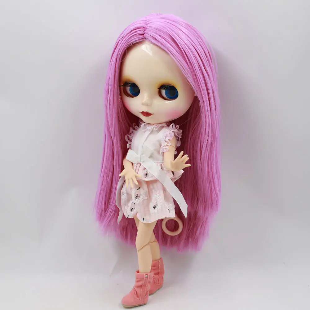 Ледяной DBS Blyth кукольные серии нет. BL2258 светильник фиолетовые волосы без челки из