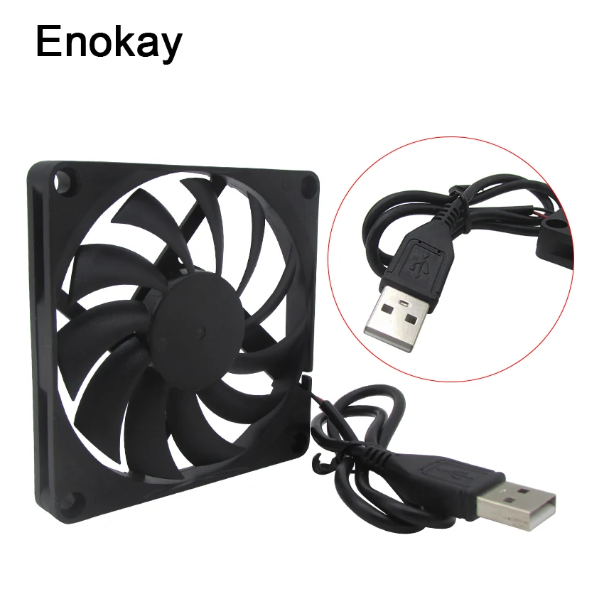 5 штук 8010S 80 мм 80x80x10 мм 8 см DC 5 в USB разъем кулер вентилятор