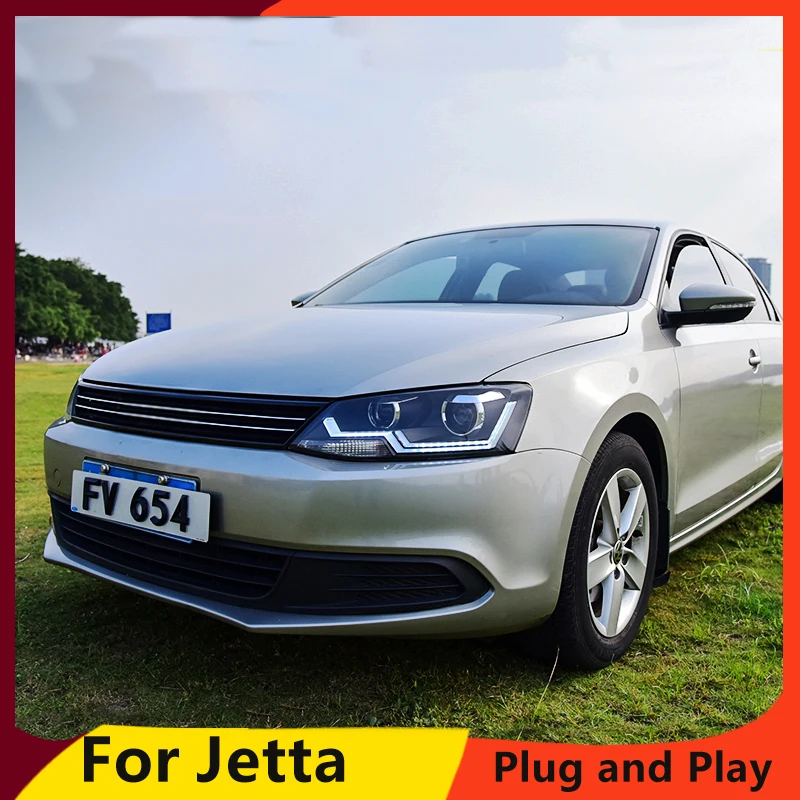 

KOWELL Car Styling For for VW Jetta 2012-2017 LED head light LED Headlight DRL Lens Double Beam H7 HID Xenon bi xenon lens