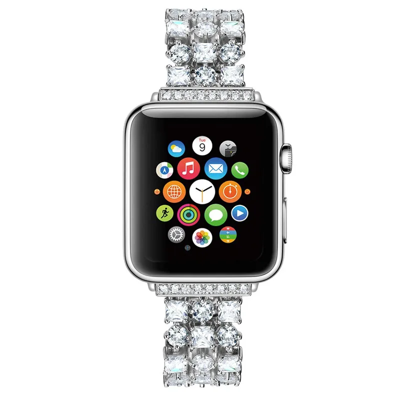 Браслет для наручных часов Apple Watch 4 44 мм 40 мм длина браслета серии 4, версия 1, 2, 3, ремешок для девочек; мини-юбка для наручных часов iWatch 38 мм Нержавеющая сталь ремни для ремешок для часов аpple 42 мм