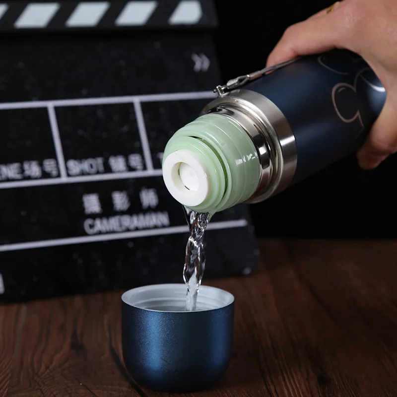300/500 МЛ Термос Мультфильм Микки Симпатичные Drinkware Из Нержавеющей Стали Пуля Форма
