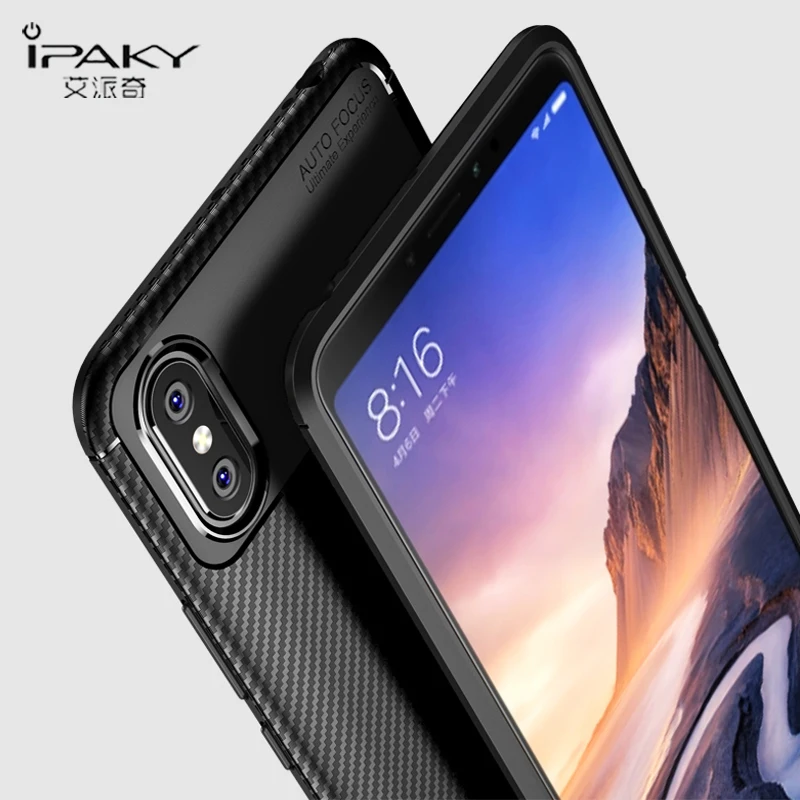 Mi Max 3 Чехол iPaky чехол из силикона и ТПУ для Xiaomi mi Xio Max3 Global силиконовый мягкий s |