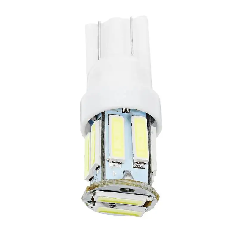 12V T10 W5W Car interior Lamps Door Indicator Lights 10 SMD LED Auto Car Clearance Lamp License Plate Light