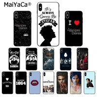 maiyaca the vampire diaries tpu soft high quality phone case for iphone x xs max 6 6s 7 7plus 8 8plus 5 5s xr