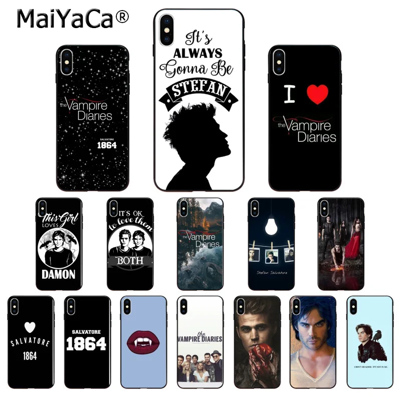 MaiYaCa Дневники вампира ТПУ мягкий высококачественный чехол для телефона iPhone X XS MAX 6