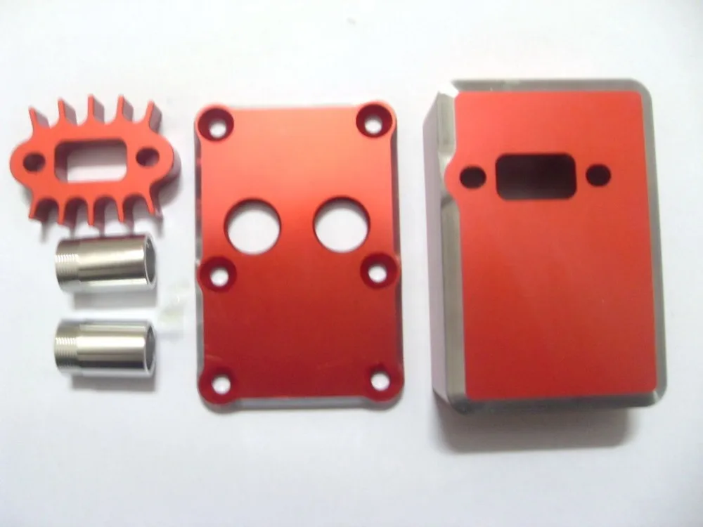 RC автомобильный газовый двигатель CNC задняя/задняя коробка глушителя