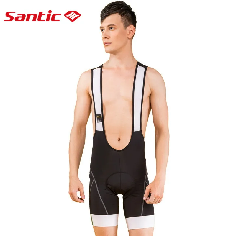 KC05031 Santic Men Cycling Bib Shorts MTB Padded Breathable Mesh Mountain Road Bicycle Bike Short Cycling Bib Short mtb Ciclismo - Цвет: KC05031