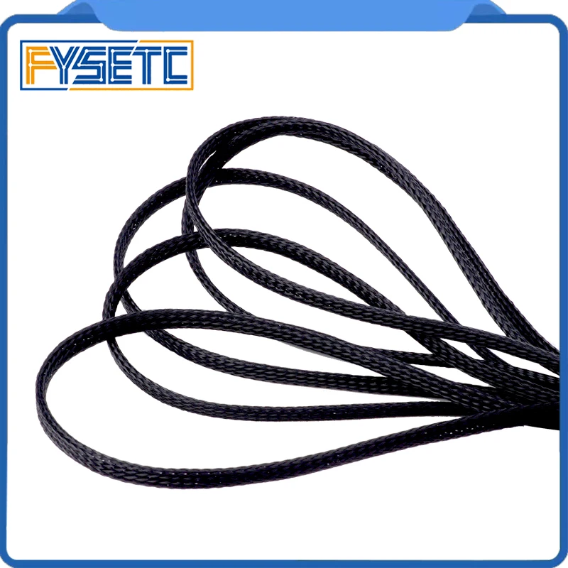 

1Meter 6mm/8mm/10mm Dia Expandable Braided PET Premium Cable Sleeve Black Certification ROHS 3D Printer Accessories