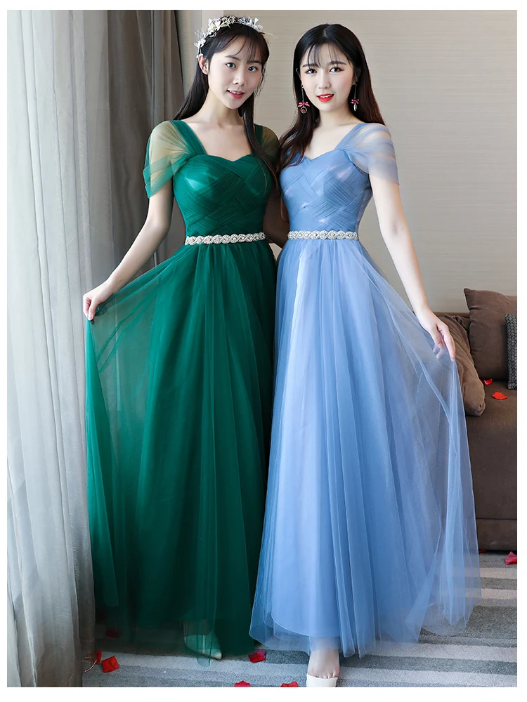 Женское вечернее платье в пол изумрудно-зеленое элегантное для выпускного