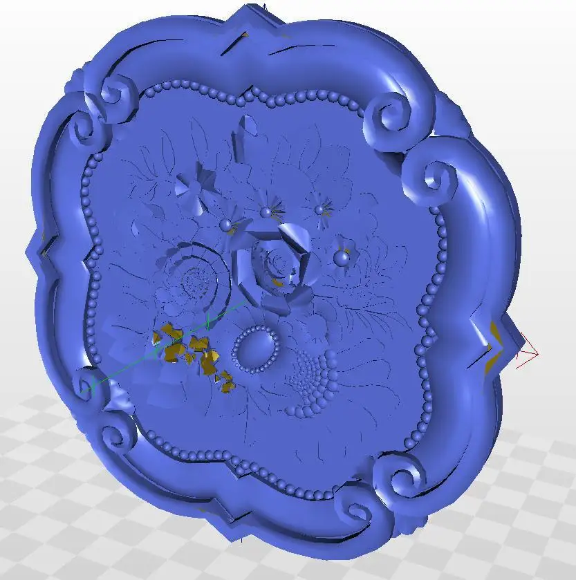 Модель рельеф формат rosette_65 3d для ЧПУ в файле STL | Инструменты
