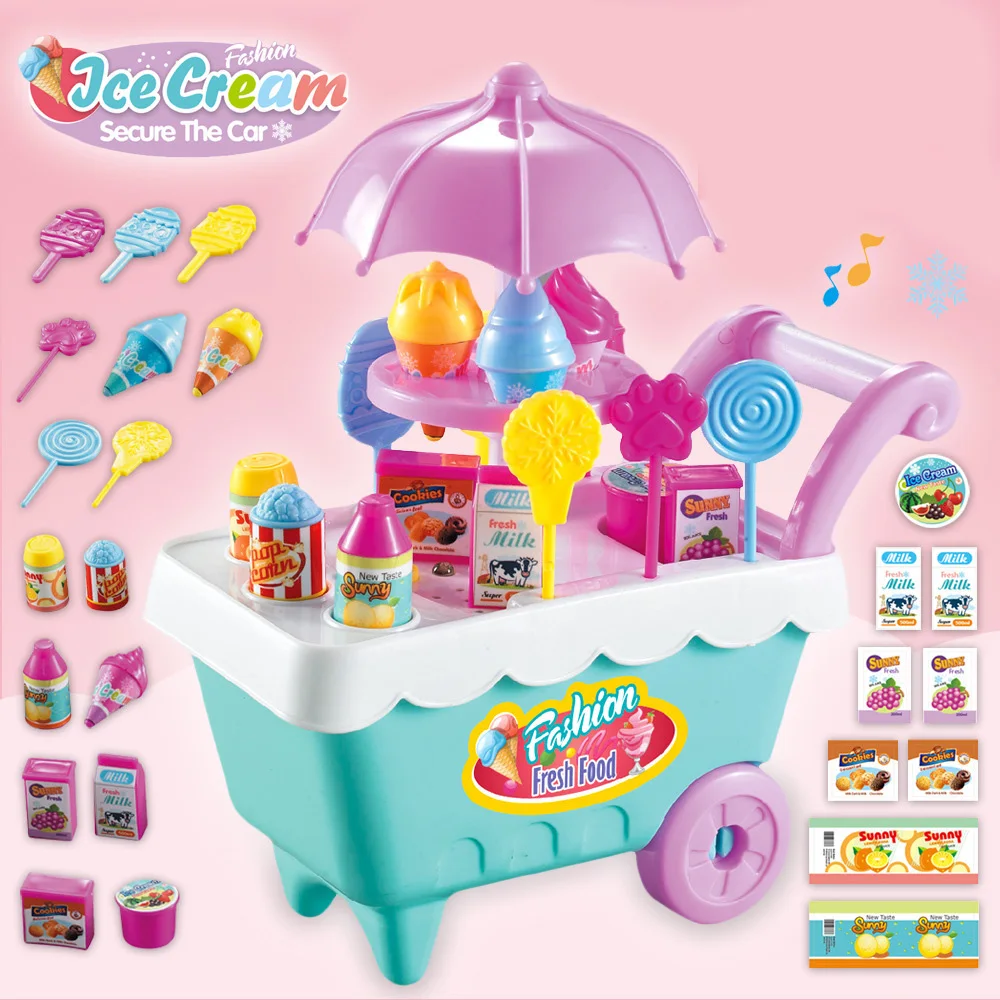 Хит продаж новый детский грузовик с конфетным мороженым музыкой DIY19 наборы