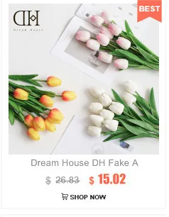 Dream House DH искусственные шелковые цветы гвоздики невесты Свадебный букет матери подарок на день Настольный горшок украшения сада