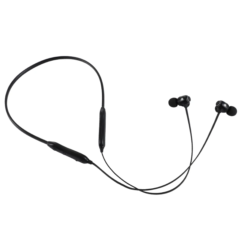 Черный TOPK F10 Bluetooth наушники магнитные беспроводные наушники шейные наушники Handsfree Спорт стерео для телефона с микрофоном - Цвет: Черный