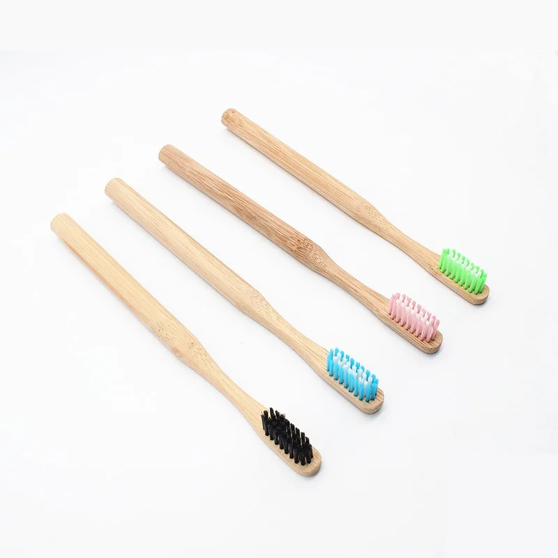 

500 PCS Bamboo Toothbrush Hard bristles tandenborstel Fibre Wooden Handle Low carbon Environmentally toothbrush Free custom logo