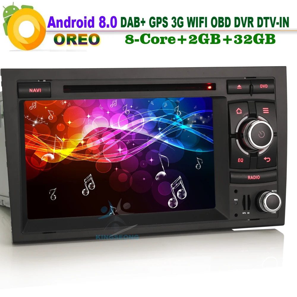 7 &quotAndroid 8 0 DAB + головное устройство навигации DTV-IN OBD Авторадио GPS СБ Navi RDS BT