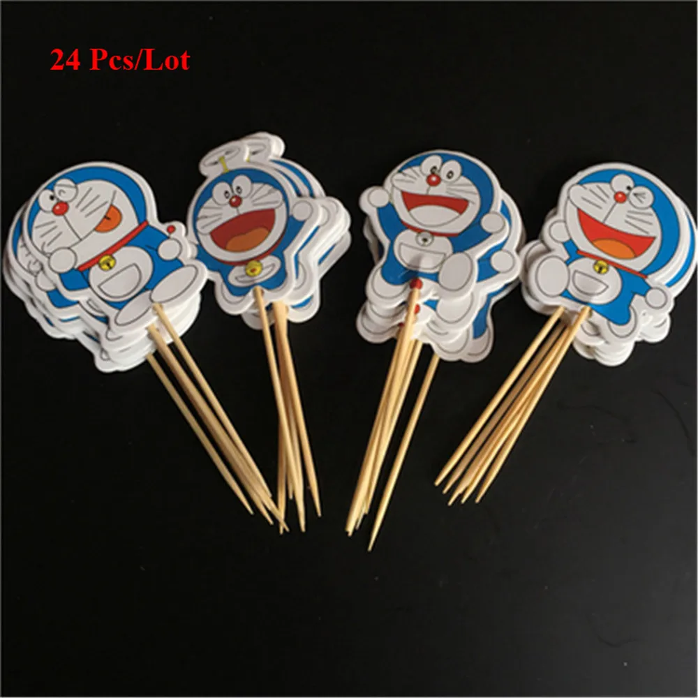 Doraemon Торт Топпер дети мальчики игрушки на подарок на день рождения первый день рождения ребенка украшение для торта топперы кошка - Цвет: Design 1