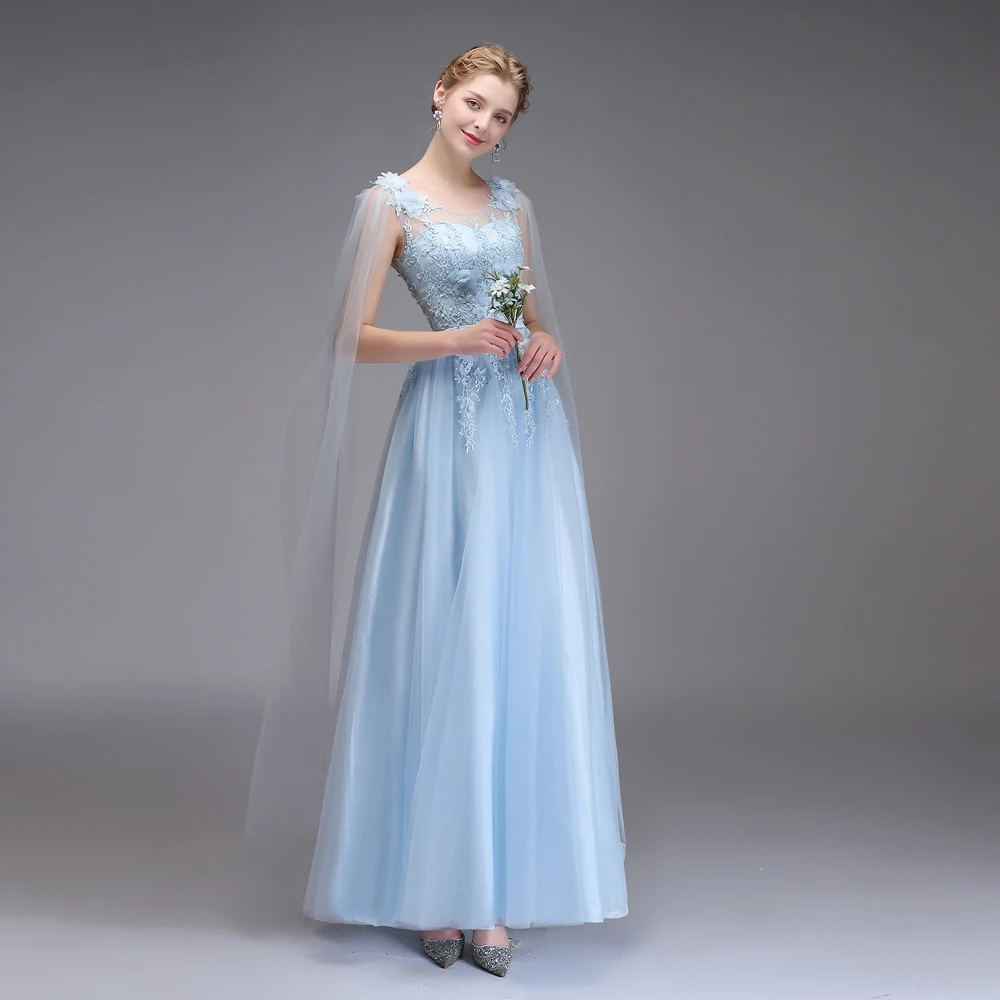 Распродажа, Vestidos, милое кружевное вечернее платье, для невесты, банкета, элегантное, с аппликацией, с бисером, без рукавов, длинные, вечерние, торжественные платья