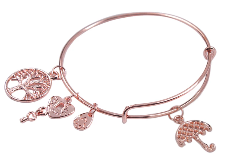 1 шт. мода розовое золото плиты расширения провода браслет бесплатная доставкак |