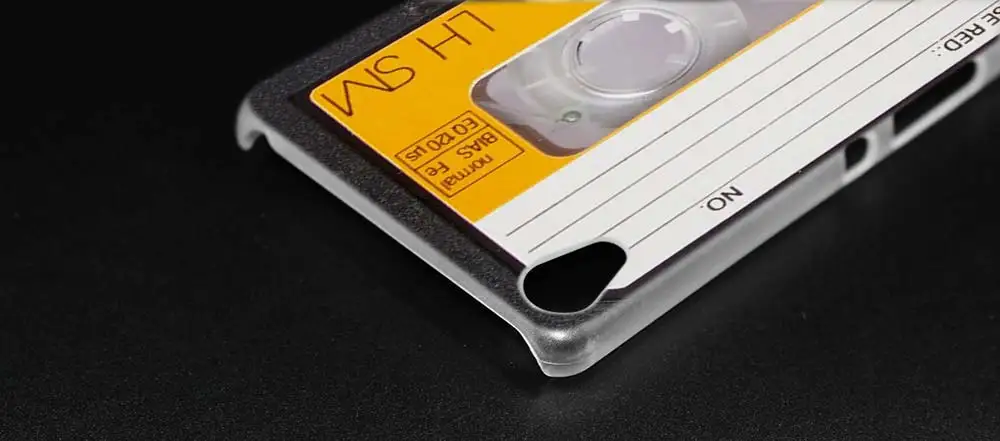Винтажный чехол для sony Xperia XA XA1 X XZ Z5 Z1 Z2 Z3 M4 Aqua M5 E4 E5, жесткий пластиковый прозрачный чехол, модная видеолента Gameboy
