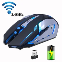 Rechargeable Wireless Gaming Mouse Backlit Breath Comfort Gamer Silent mute Mice for Computer Desktop Laptop NoteBook PC