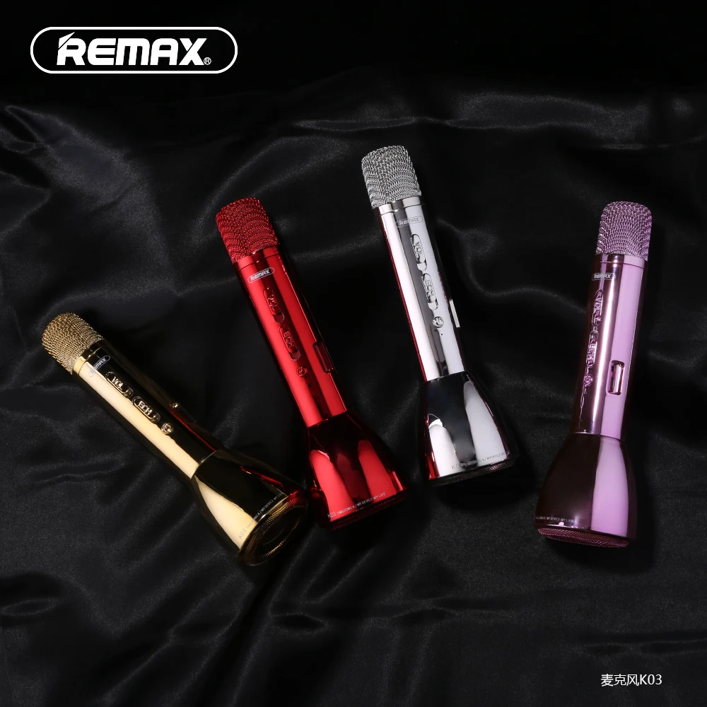 REMAX микрофон Bluetooth Динамик Красочные Блеск Беспроводной Пение Запись песню
