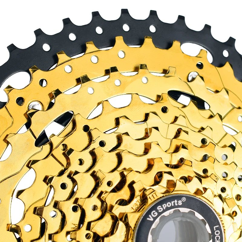 VG Спортивная Сверхлегкая MTB 10 скорость 11-46T кассета велосипедная обгонная муфта Золотая Звездочка cdg 10S горный велосипедный маховик 46T