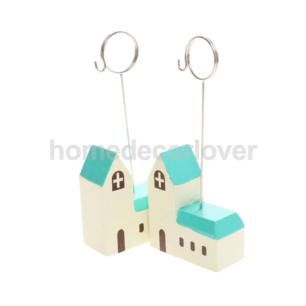 10 шт. милый дом фото/памятка/примечание клип стенд номер стола меню держатель