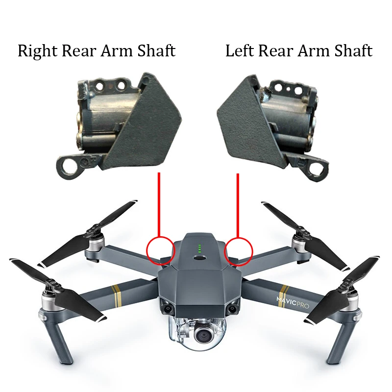 100% оригинал DJI Задний рычаг вал Ось запасная часть для дрона Mavic Pro левый/правый