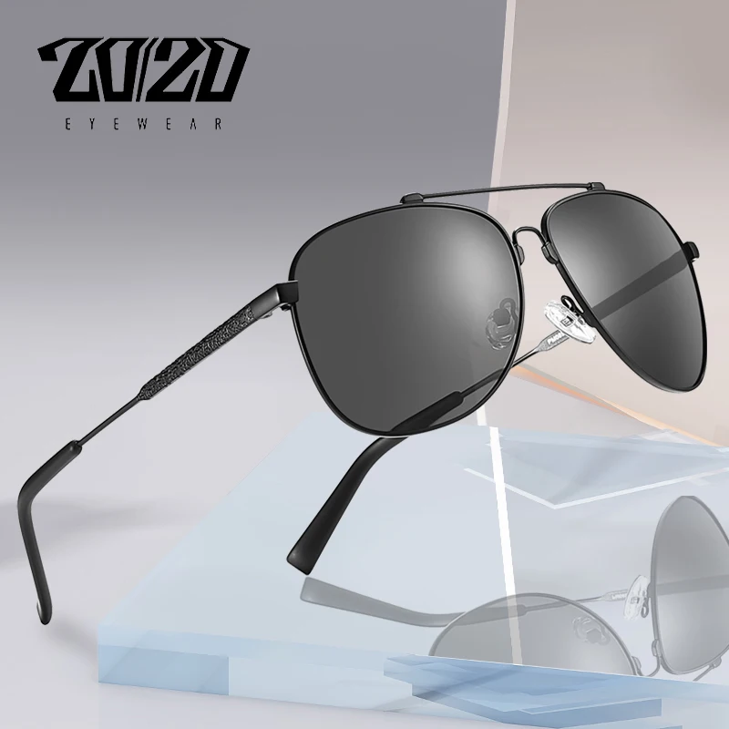 20/20 Новые Поляризованные Солнцезащитные Очки Памяти Металлический Дизайн