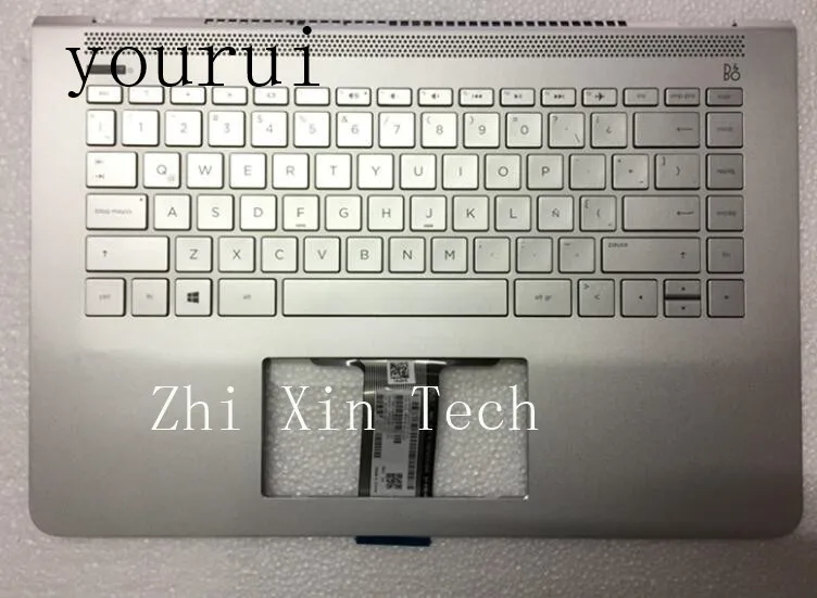 

Оригинальный чехол yourui для HP Envy 13-AD 13-AD017TX с серебряной клавиатурой с подставкой для рук 928505-001 928504-001