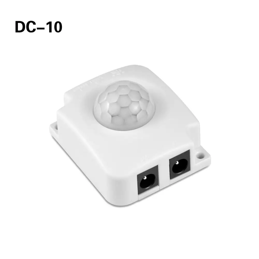 DC-10 Светодиодная лента переключатель DC 12 В PIR датчик переключатель детектор движения для 5050 2835 5630 лента светодиодный светильник PIR датчик движения автоматическое выключение - Испускаемый цвет: DC-10