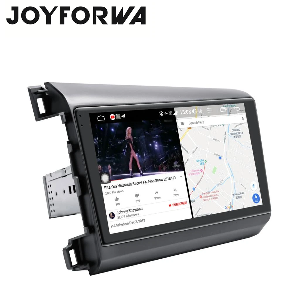 Carplay DSP 9 "Android 8 1 Автомобильный мультимедийный радио для Honda Civic 2012 2015 GPS SPDIF
