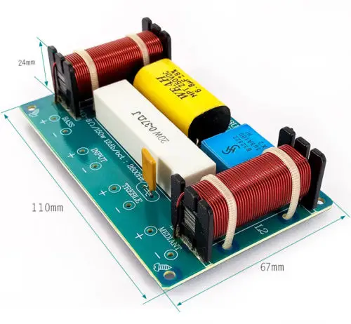 2 шт. динамик 3-полосный аудио делитель частоты громкоговоритель 3 блока кроссовер