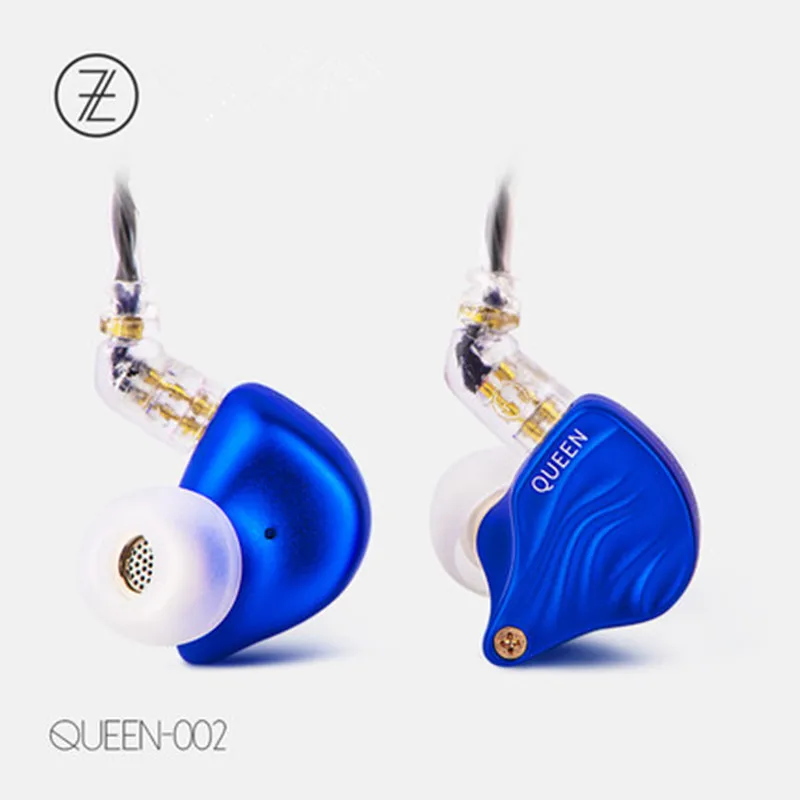 blue TFZ QUEEN 2-контактный интерфейс Металл HIFI монитор IEM 3,5 мм в ухо Спортивная музыка динамический DJ сценические наушники стерео наушники T2 S2 KING - Цвет: blue